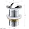 Premium Basin Sink Drain Pop Up Plug Polished Vanity Waste Stopper
