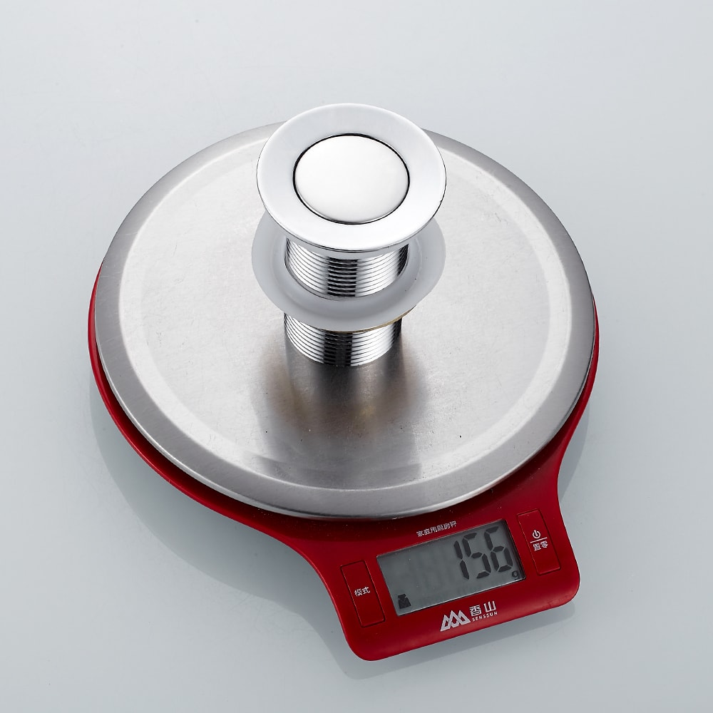 Premium Basin Sink Drain Pop Up Plug Polished Vanity Waste Stopper