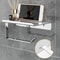 Wall Mount Toilet Paper Holder with Shelf Phone Storage Bathroom Organizer