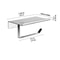 Wall Mount Toilet Paper Holder with Shelf Phone Storage Bathroom Organizer
