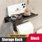 Wall Mount toilet paper holder with Shelf Stainless Steel Bathroom paper holder with Phone Storage