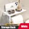 Wall Mount toilet paper holder with Shelf Stainless Steel Bathroom paper holder with Phone Storage