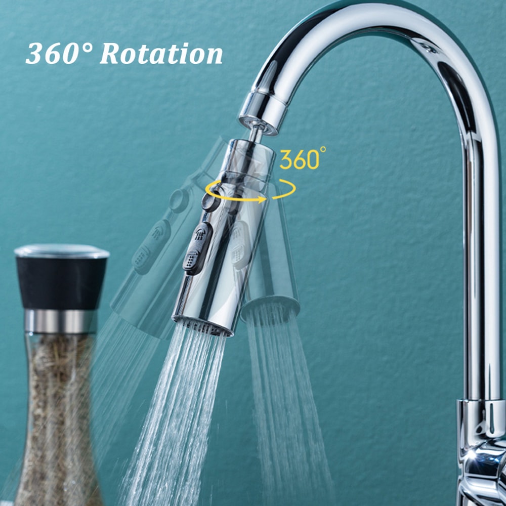 Mode Faucet Aerator Tap Extender with Anti Splash Water Saving Nozzle