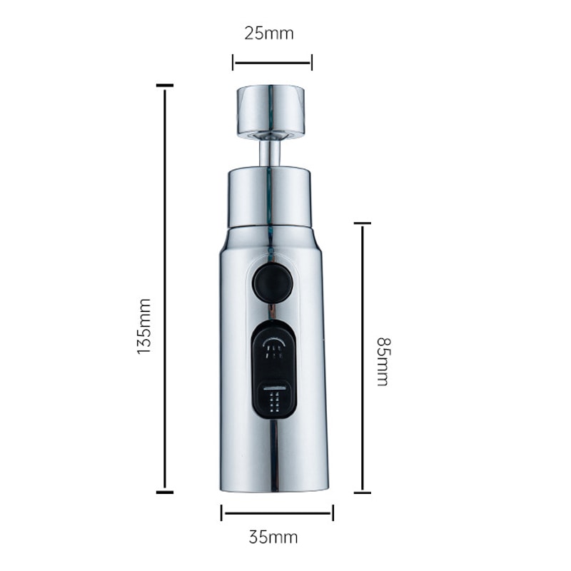 Mode Faucet Aerator Tap Extender with Anti Splash Water Saving Nozzle