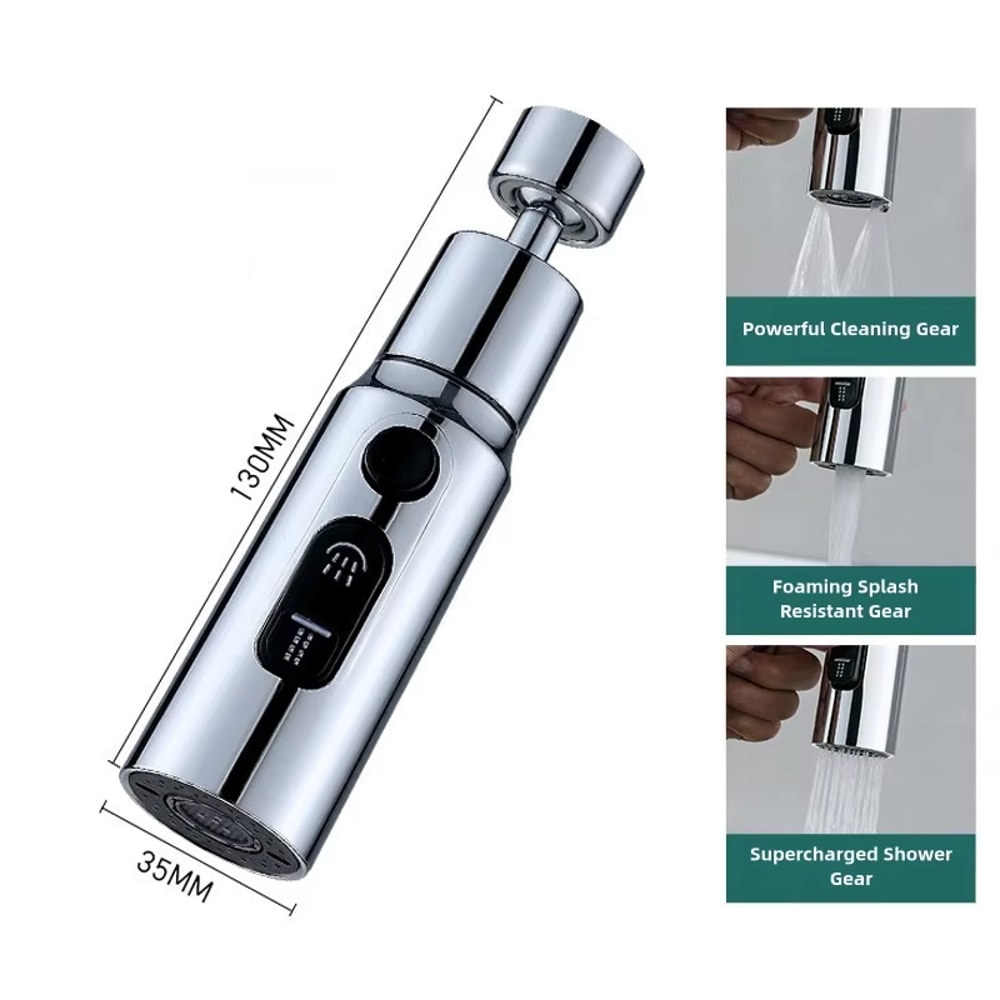 Faucet Extender Anti-Splash Aerator for Kitchen Sink