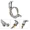 Salon Shampoo Bowl Faucet Set with Spray Hose Hot Cold Mixer Replacement Kit