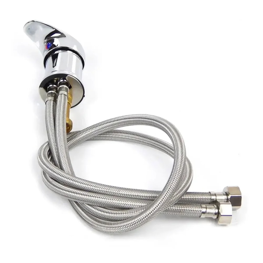 Salon Shampoo Bowl Faucet Set with Spray Hose Hot Cold Mixer Replacement Kit