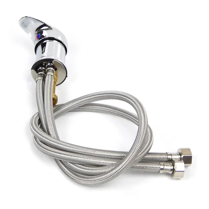 Salon Shampoo Bowl Faucet Set with Spray Hose Hot Cold Mixer Replacement Kit