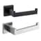 Matte Black Toilet Paper Holder Wall Mounted Stainless Steel Bathroom Organizer