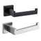 Matte Black Toilet Paper Holder Wall Mounted Stainless Steel Bathroom Organizer