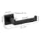 Matte Black Toilet Paper Holder Wall Mounted Stainless Steel Bathroom Organizer