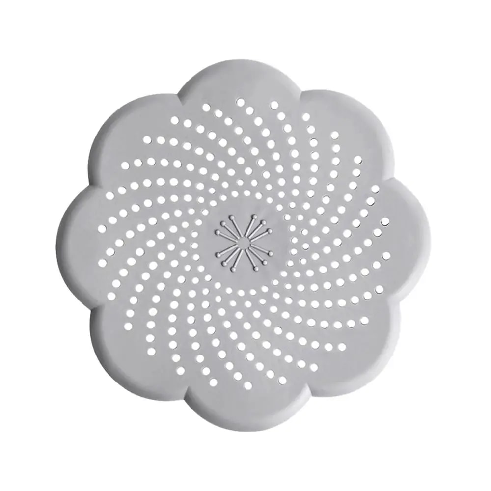 Flower Silicone Floor Drain Hair Catcher Anti Clog Sink Strainer Cover 6