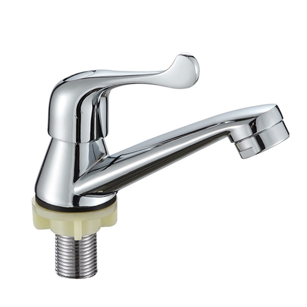 Modern Single Cold Water Faucet For Bathroom And Kitchen Sink Durable Basin Tap 6