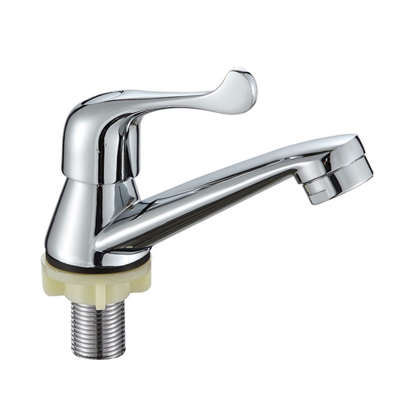 Modern Single Cold Water Faucet For Bathroom And Kitchen Sink Durable Basin Tap 5