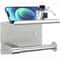 Stainless Steel Adhesive Toilet Paper Holder With Shelf Wall Mounted Bathroom Organizer Rack 5