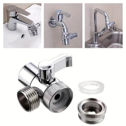 universal faucet splitter valve with easy switch for kitchen shower and bathroom tap