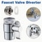 Universal Faucet Splitter Valve with Easy Switch for Kitchen Shower and Bathroom Tap