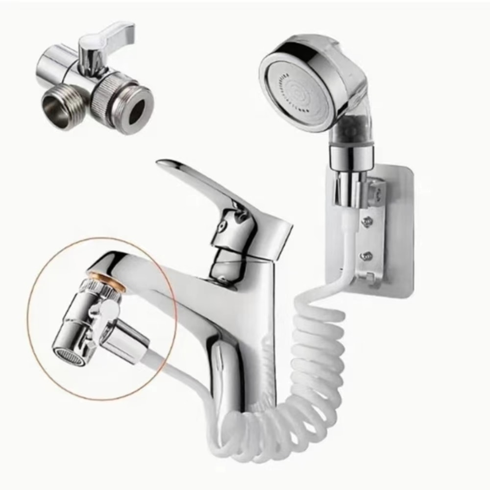 Universal Faucet Splitter Valve with Easy Switch for Kitchen Shower and Bathroom Tap