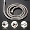 Flexible Stainless Steel Shower Hose With Copper Core Anti Kink Bathroom Pipe 2