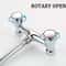 Chrome Hot & Cold Faucet Handle Replacement Set Durable Bathroom Faucet Knobs