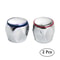 Chrome Hot & Cold Faucet Handle Replacement Set Durable Bathroom Faucet Knobs