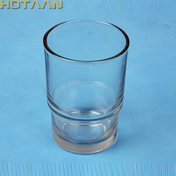 modern glass toothbrush holder transparent matte bathroom cup