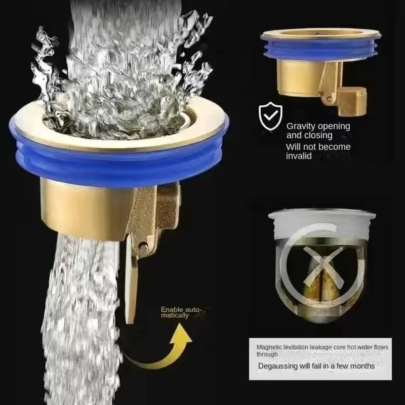 Copper Floor Drain Core Anti Odor Seal Bathroom Drain Insert With Insect Blocker 4