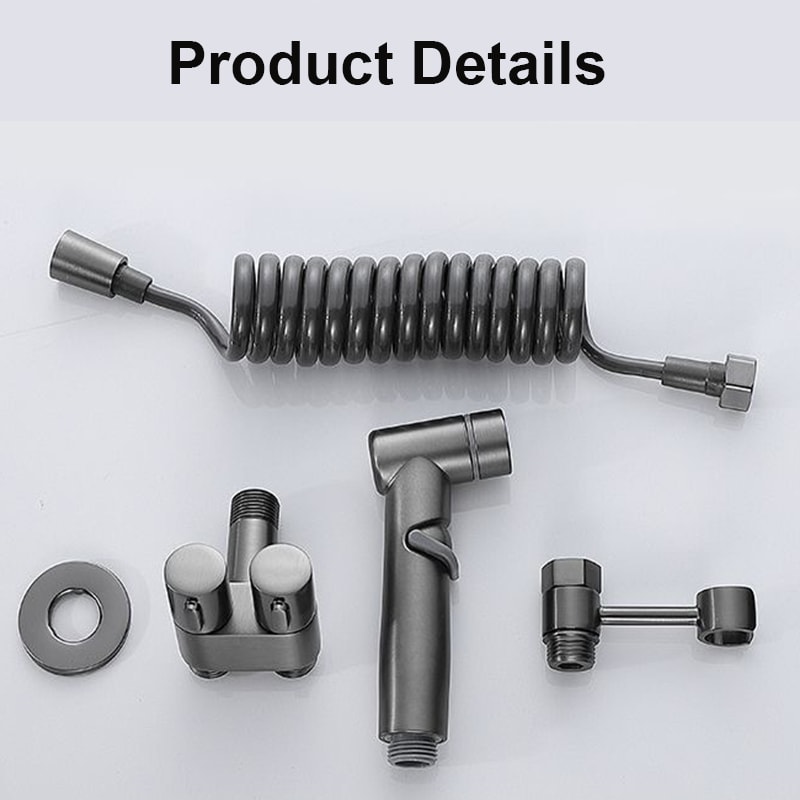 Premium Handheld Bidet Sprayer Set Portable Toilet Hygiene Kit 4