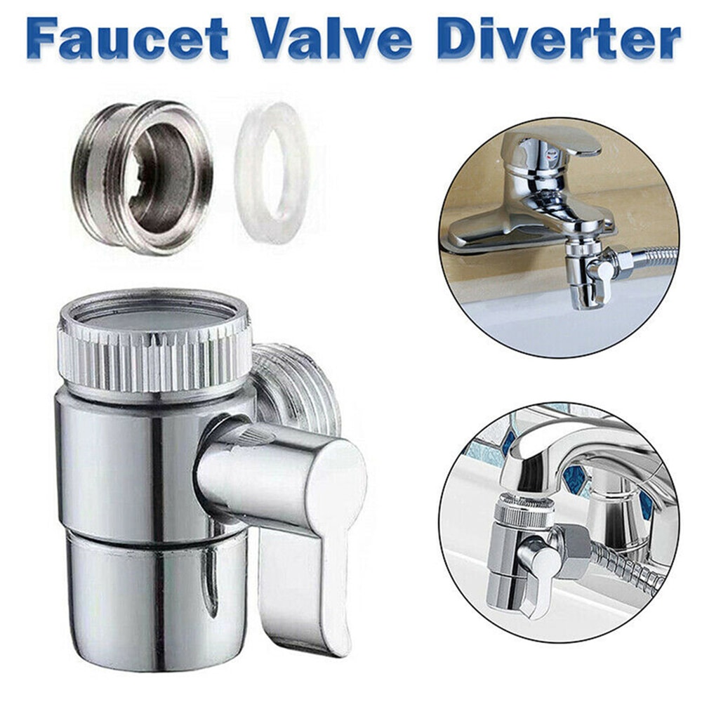 Way Faucet Diverter Valve Adapter for Kitchen Sink Hose Connector