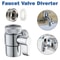 Way Faucet Diverter Valve Adapter for Kitchen Sink Hose Connector