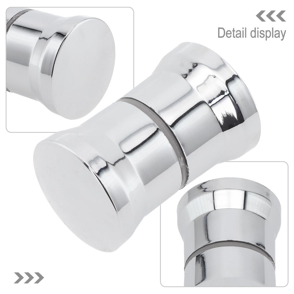 Chrome Shower Door Knob Replacement Durable Bathroom Glass Handle
