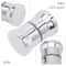 Chrome Shower Door Knob Replacement Durable Bathroom Glass Handle