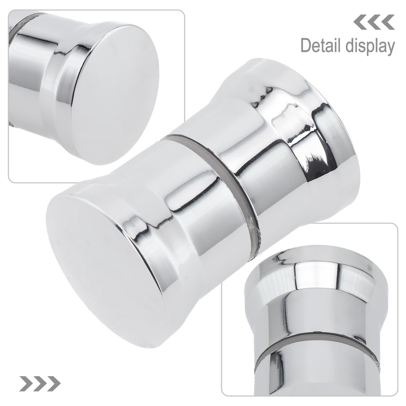 Chrome Shower Door Knob Replacement Durable Bathroom Glass Handle