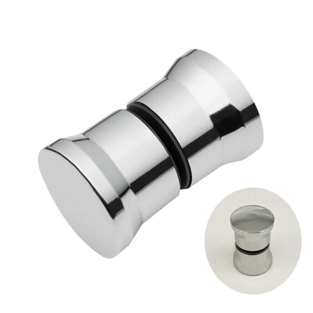 Chrome Shower Door Knob Replacement Durable Bathroom Glass Handle