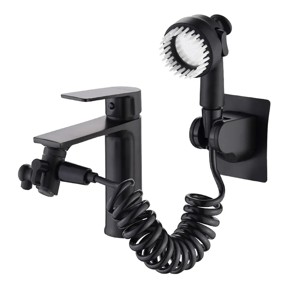 Pressurized Faucet Shower Attachment Kit with Massage Spray for Bathroom Sink