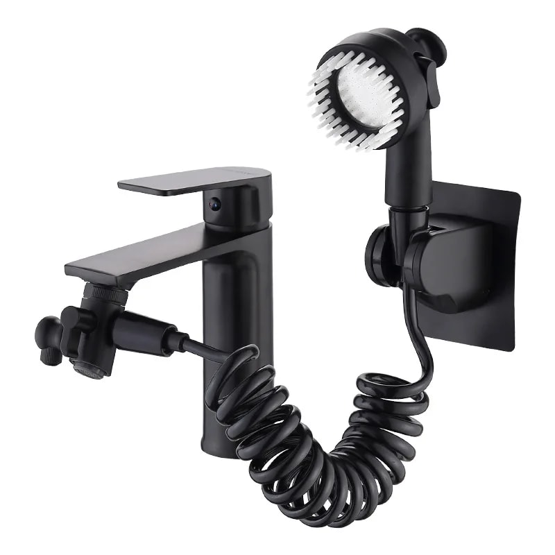 Pressurized Faucet Shower Attachment Kit with Massage Spray for Bathroom Sink