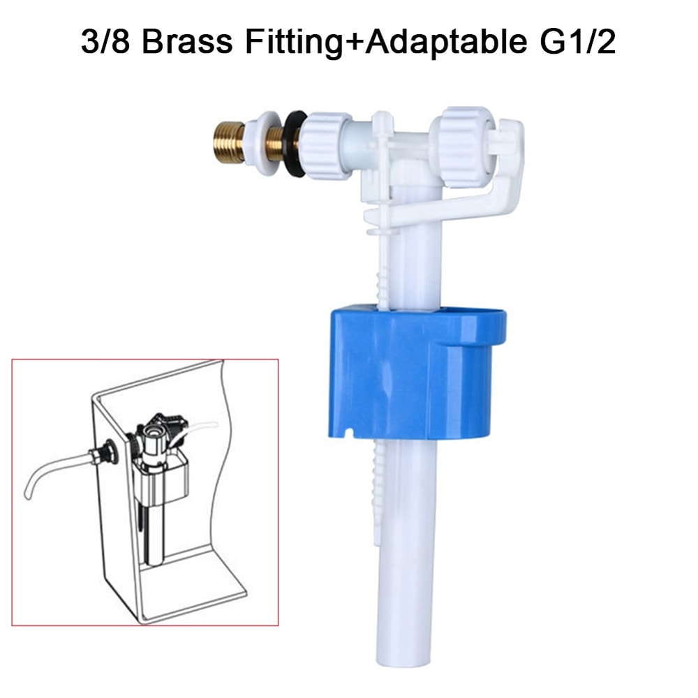 Premium Brass Toilet Fill Valve Adjustable Cistern Inlet Valve Leakproof Design