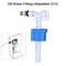 Premium Brass Toilet Fill Valve Adjustable Cistern Inlet Valve Leakproof Design