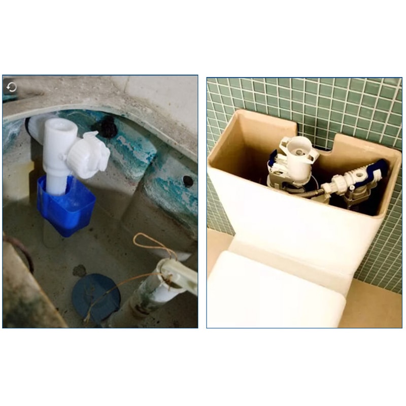 Premium Brass Toilet Fill Valve Adjustable Cistern Inlet Valve Leakproof Design