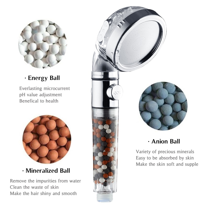 High Pressure Filter Shower Head With Spray Modes Water Saving Spa Shower Head 1