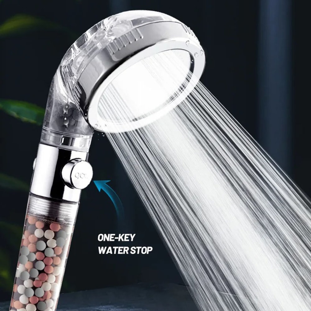 High Pressure Filter Shower Head With Spray Modes Water Saving Spa Shower Head 5