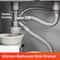 Double Basin Kitchen Sink Drain Pipe Kit with Odor Proof Anti Clog Drainer