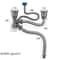 Double Basin Kitchen Sink Drain Pipe Kit with Odor Proof Anti Clog Drainer