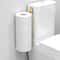 Wall Mounted Toilet Paper Holder with Storage Shelf Self Adhesive Bathroom Organizer