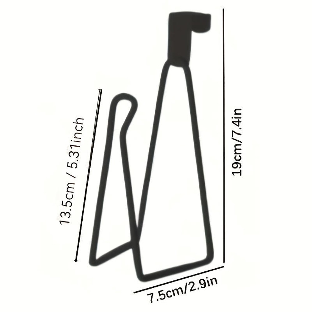 No Drill Wall Mounted Toilet Paper Holder Space Saving Bathroom Tissue Rack 5