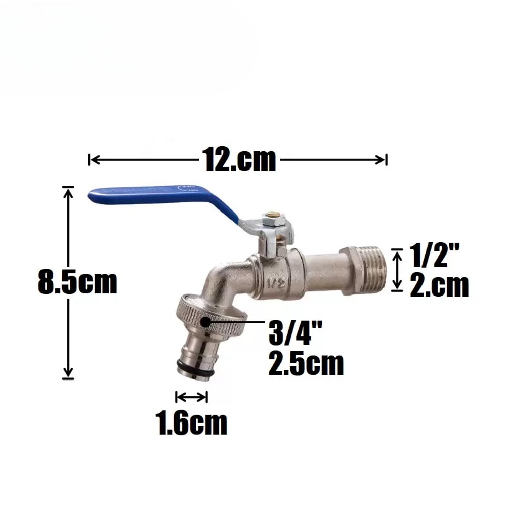 Dual Outlet Zinc Alloy Garden Faucet Heavy Duty Outdoor Bibcock For Irrigation And Home Use 1