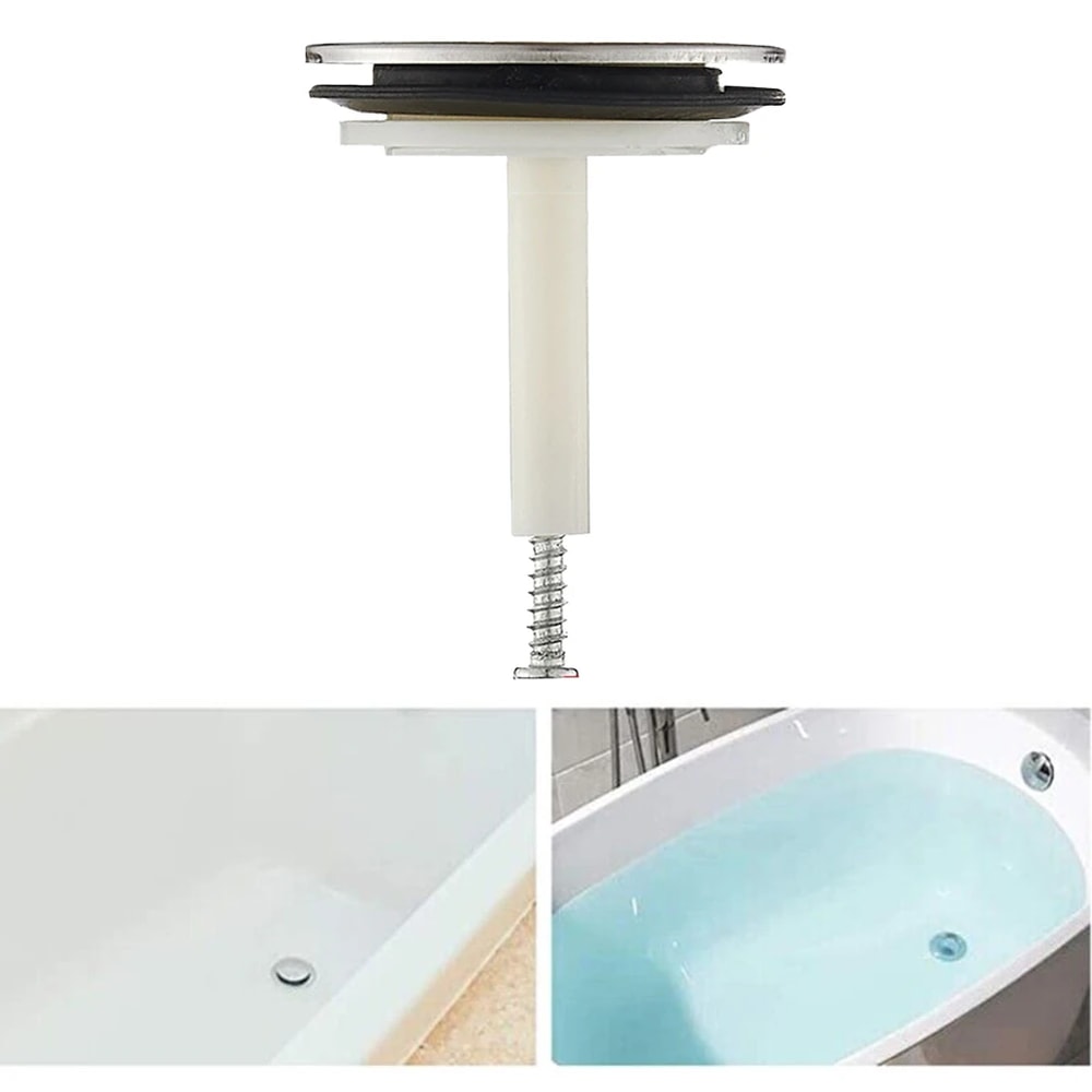 Universal Adjustable Bathtub Drain Stopper Pop Up Plug for Sink and Tub