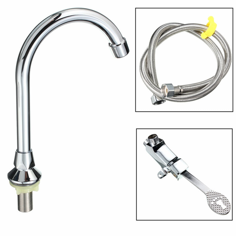 Hands Free Foot Pedal Faucet Control Valve For Kitchen And Bathroom Sink 1
