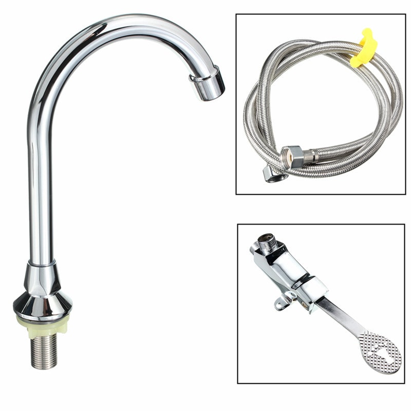 Hands Free Foot Pedal Faucet Control Valve For Kitchen And Bathroom Sink 1