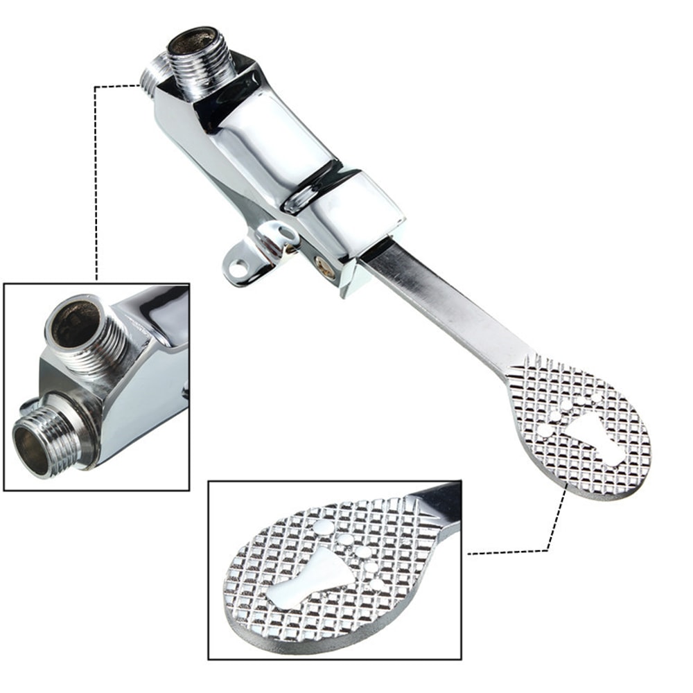 Hands Free Foot Pedal Faucet Control Valve For Kitchen And Bathroom Sink 2